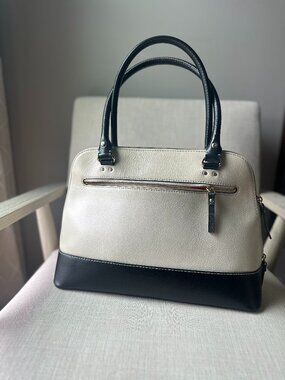 Kate Spade Rachelle Berkeley Lane Women's Tote Large Handbag Black & White